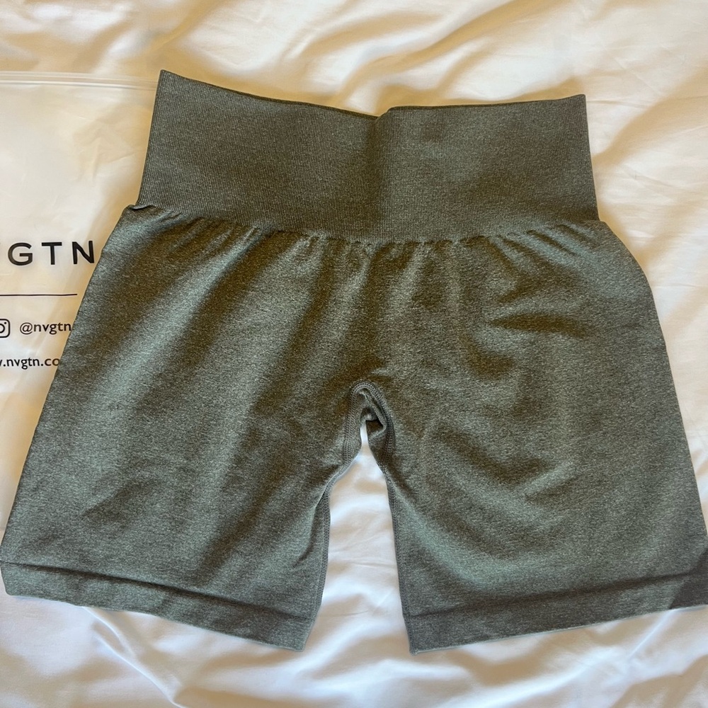 NVGTN Forest Green Biker Shorts